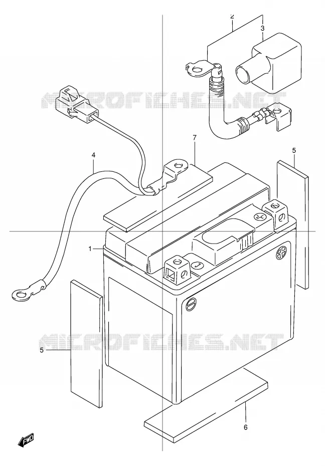 ACCU Suzuki MOTO 250 DR 2000  DR250RY(E24)