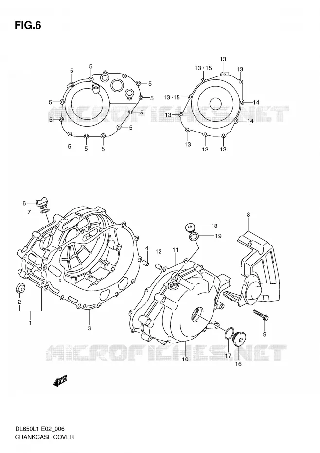CASING Suzuki MOTO 650 V-STROM 2011  DL650AUEL1(E2)