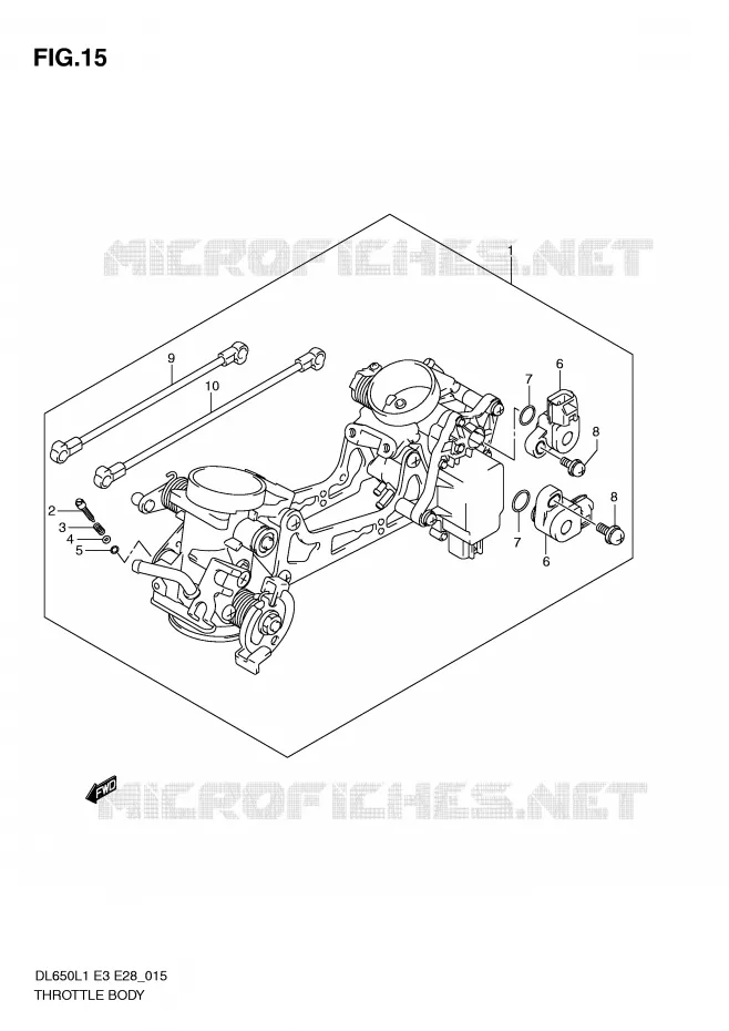GASKLEPHUIS (DL650AL1 E28) Suzuki MOTO 650 V-STROM 2011  DL650L1(E3)