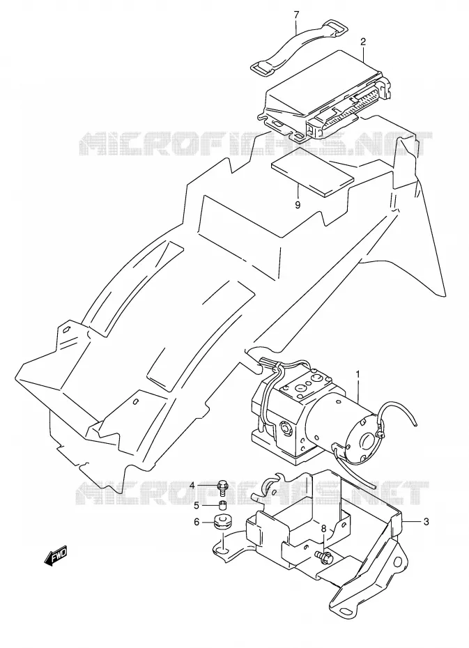 ABS (GSF1200SAV) Suzuki MOTO 1200 BANDIT 1997  GSF1200SV(E28)