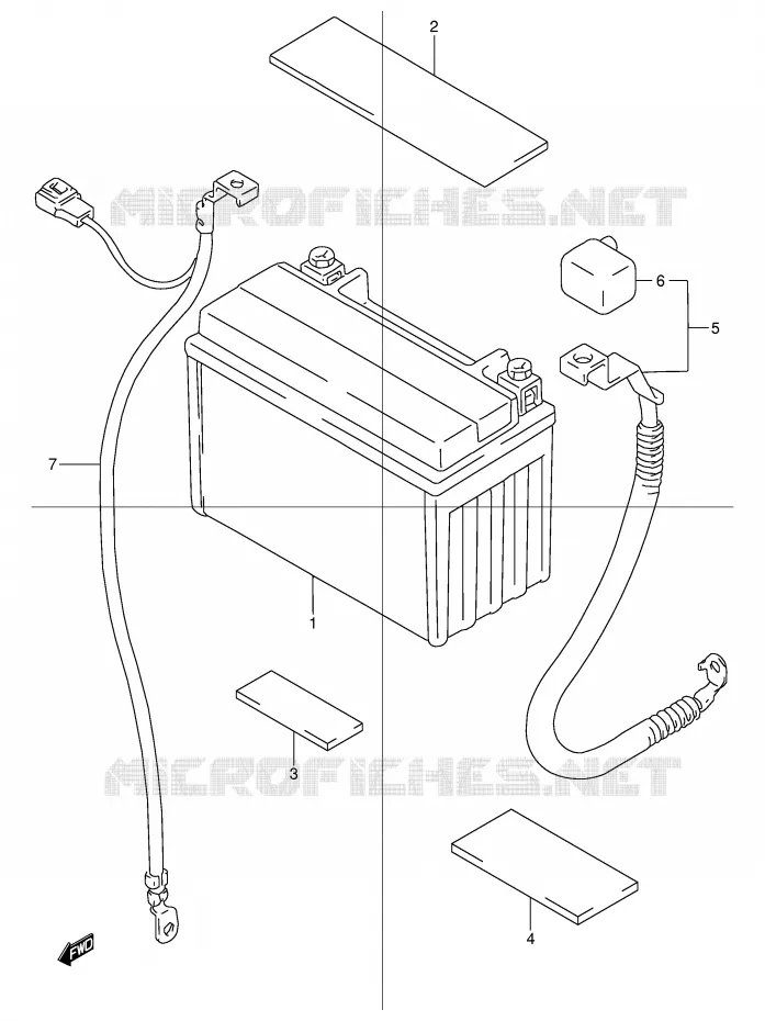 ACCU Suzuki MOTO 600 BANDIT 2004  GSF600UK4(E2)
