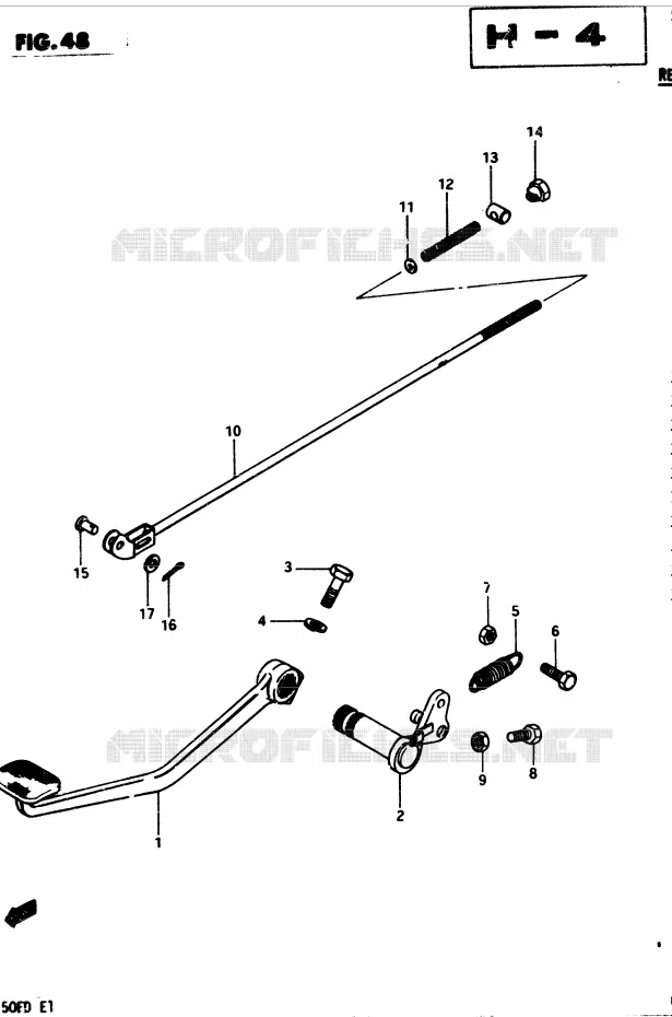ACHTERREM Suzuki MOTO 250 GSX 1983  GSX250ED(Z/D)