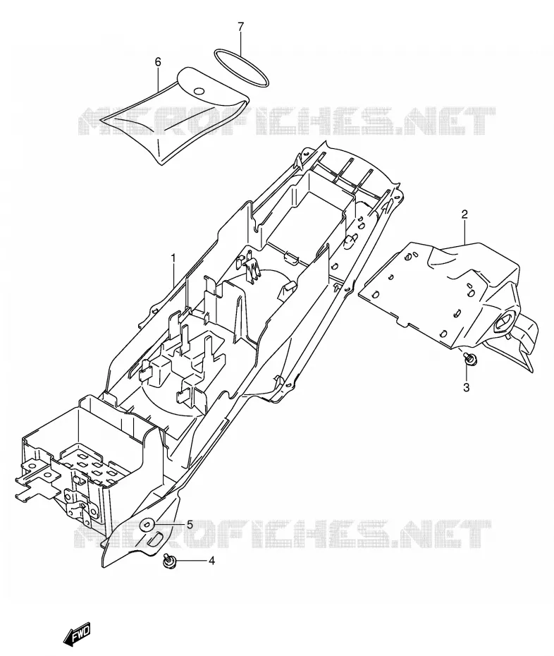 ACHTERSPATBORD Suzuki MOTO 750 GSX-R 2004  GSX-R750K4(E2)