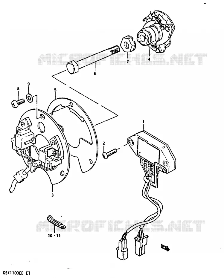 ALTERNATOR Suzuki MOTO 1100 GSX-E 1983  GSX1100ESD(Z/D)
