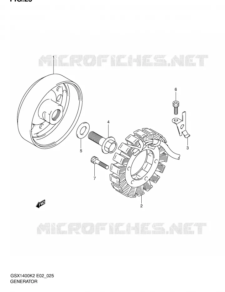 ALTERNATOR Suzuki MOTO 1400 GSX 2004  GSX1400K4(E2)