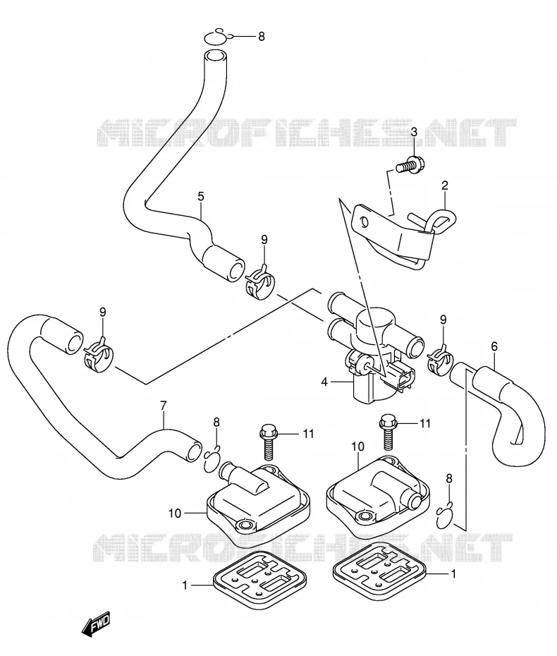 ANTI VERVUILINGS SYSTEM Suzuki MOTO 750 GSX-R 2005  GSX-R750U2XK5(E2)