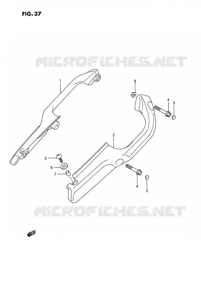 BACKREST Suzuki MOTO 1100 GSX-F 1993  GSX1100FP(E2)