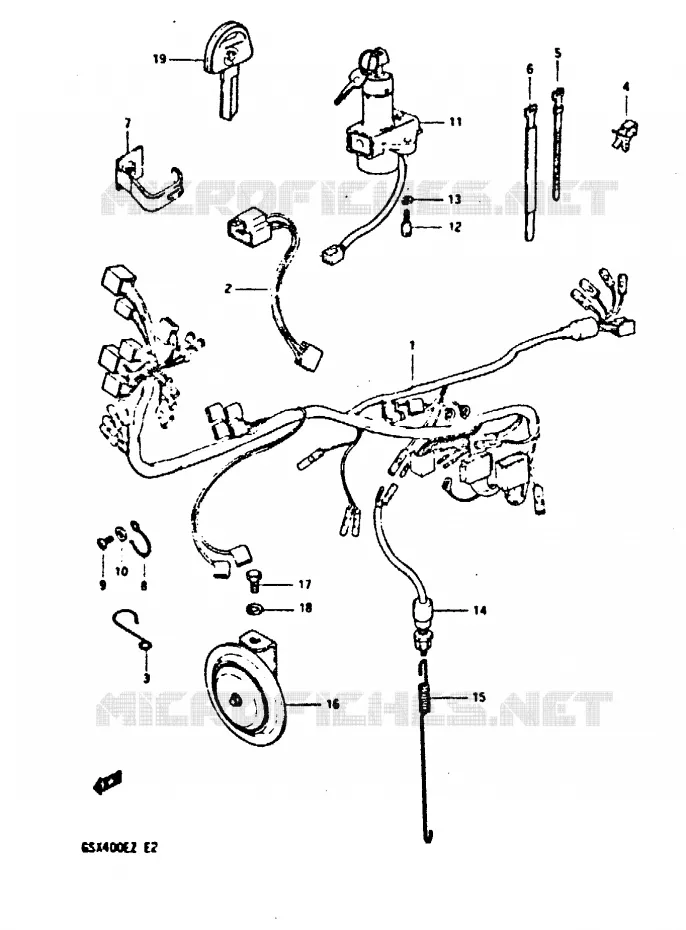 BEDRADING Suzuki MOTO 400 GSX 1982  GSX400SZ