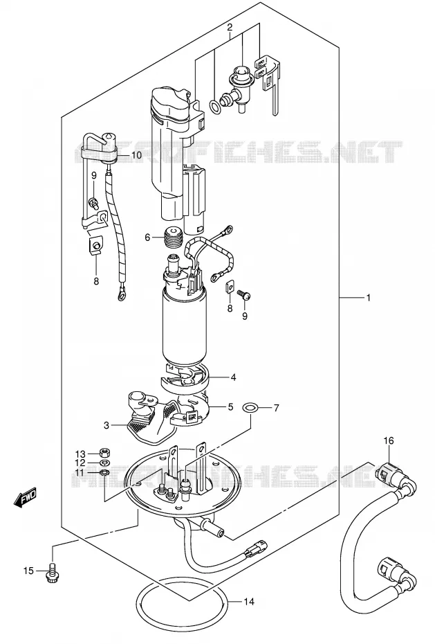 BENZINE POMP Suzuki MOTO 750 GSX-R 2004  GSX-R750K4(E2)
