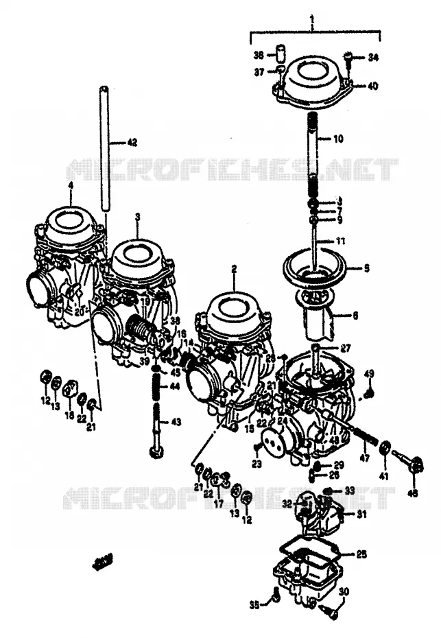 CARBURATOR (E18,E39) Suzuki MOTO 1100 GSX-R 1991  GSX-R1100M(M/N)