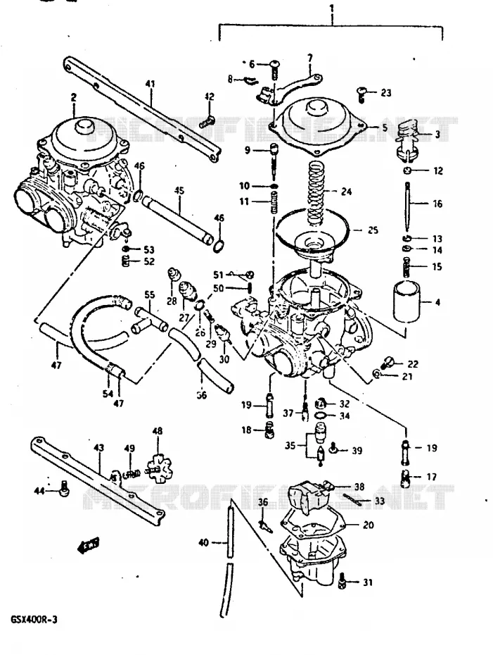 CARBURATOR Suzuki MOTO 400 GSX-R 1987  GSX-R400H