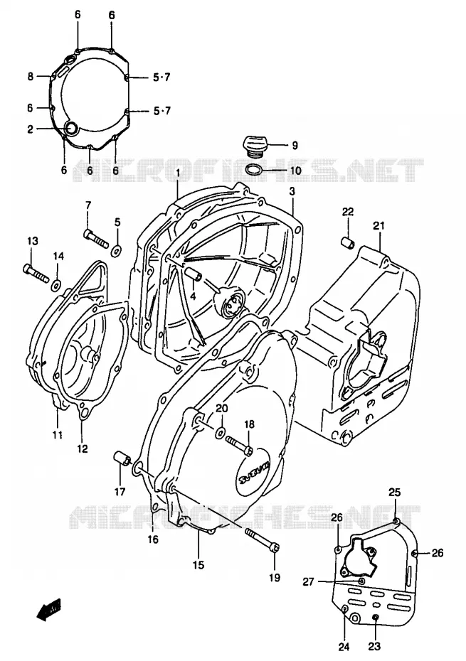 CASING Suzuki MOTO 1200 BANDIT 1996  GSF1200T/GSF1200ST