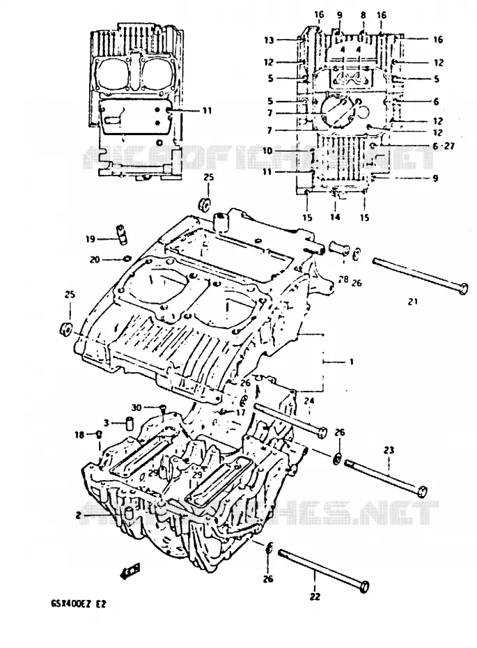 CASING Suzuki MOTO 400 GSX 1982  GSX400EZ