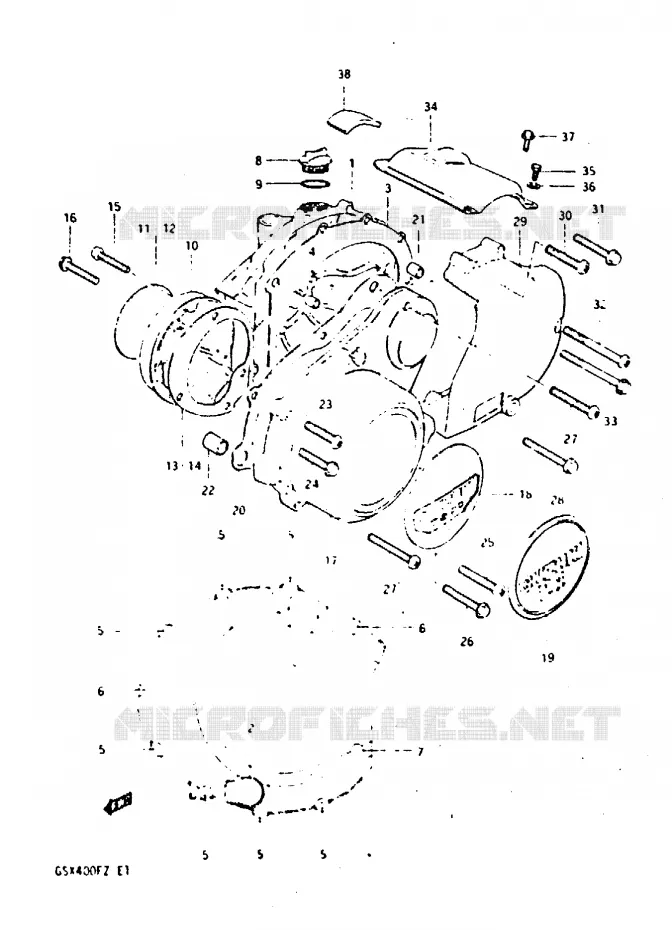 CASING Suzuki MOTO 400 GSX 1982  GSX400FZ(X/Z)
