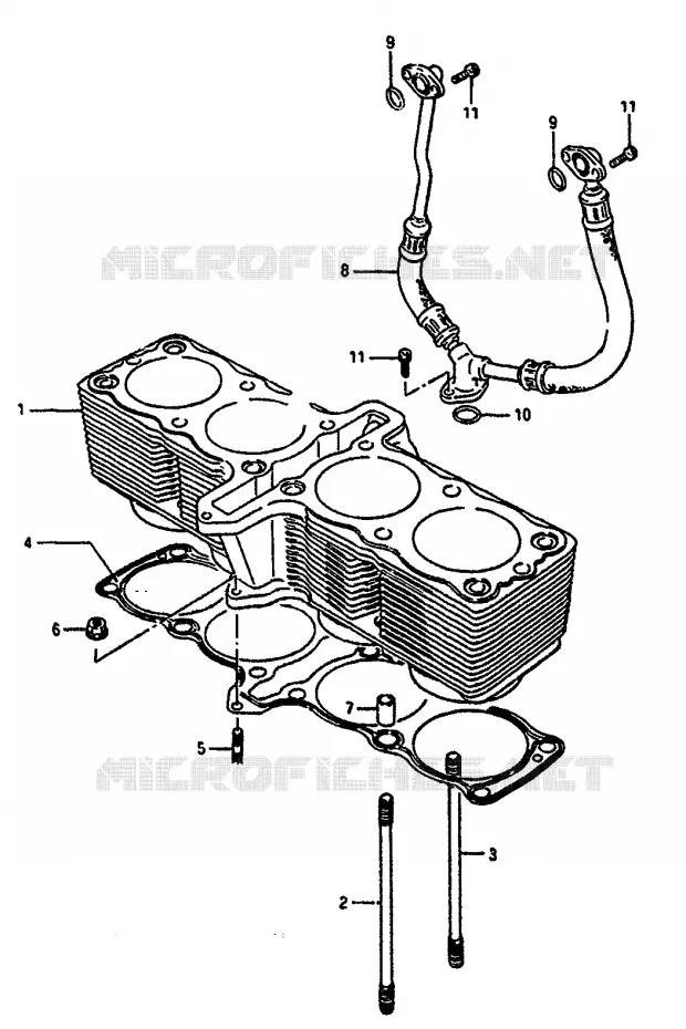 CILINDER Suzuki MOTO 1100 GSX-R 1987  GSX-R1100H(G/H/J)