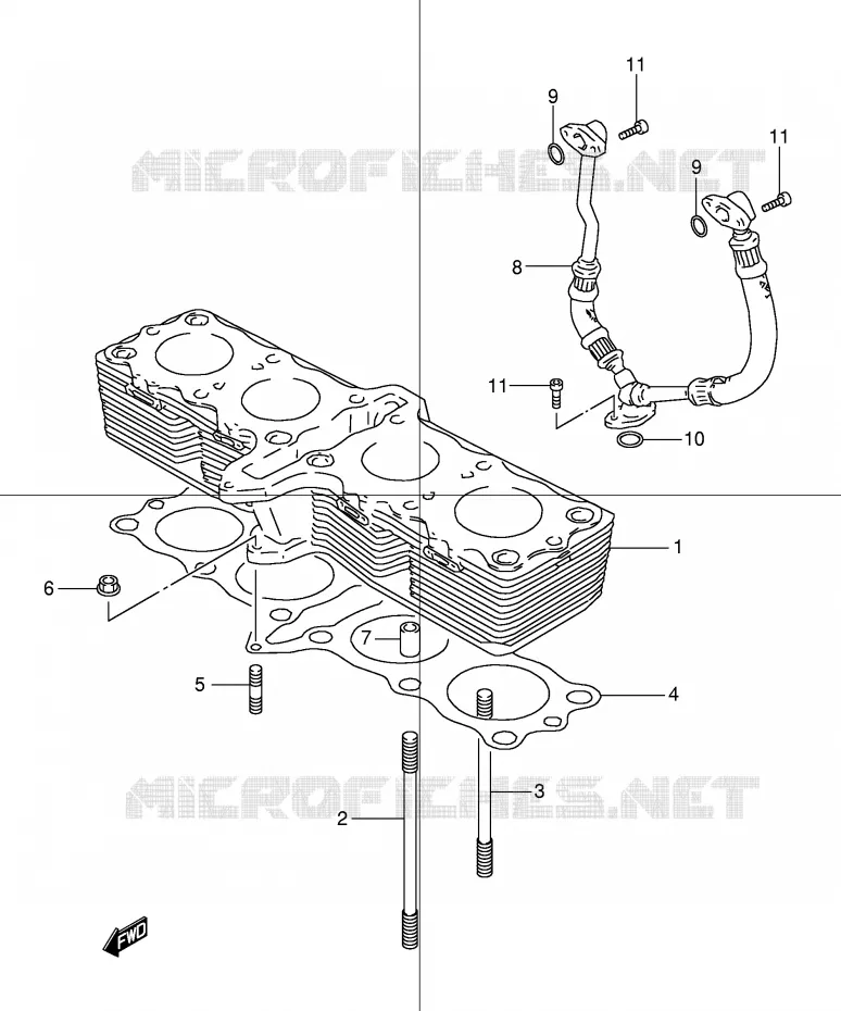 CILINDER Suzuki MOTO 600 BANDIT 2000  GSF600SY(E2)