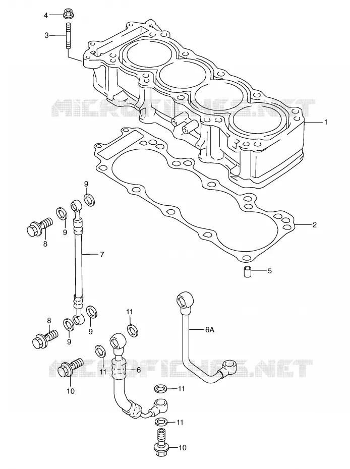 CILINDER Suzuki MOTO 600 GSX-R 1997  GSX-R600V(E2)