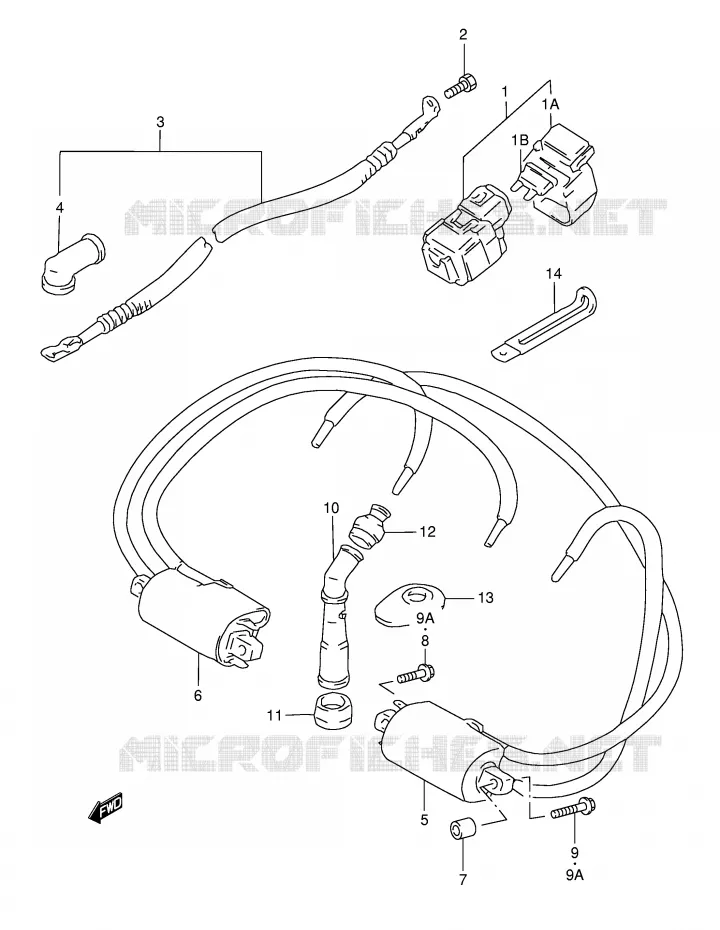 ELEKTRISCH (GSF1200ST/SV/SW/SX/SY) Suzuki MOTO 1200 BANDIT 1997  GSF1200SAV(E28)