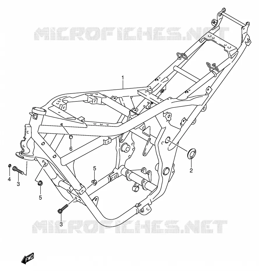 FRAME (MODELE K5) Suzuki MOTO 650 BANDIT 2006  GSF650SK6(E2)