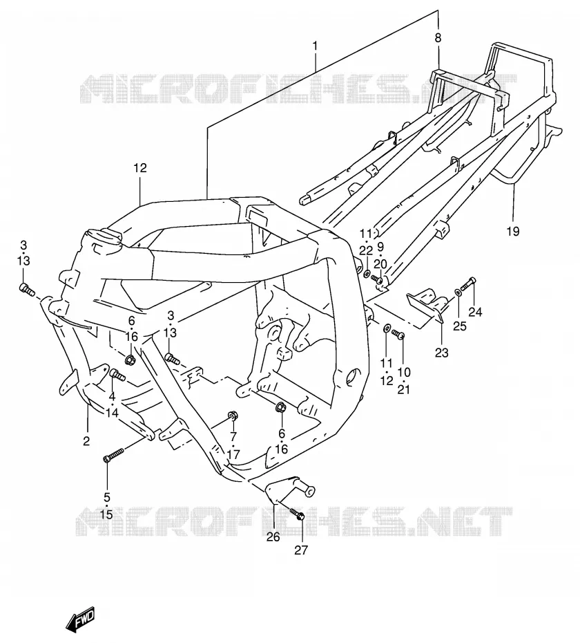 FRAME Suzuki MOTO 400 GSX-R 1991  GSX-R400RFM(E30)