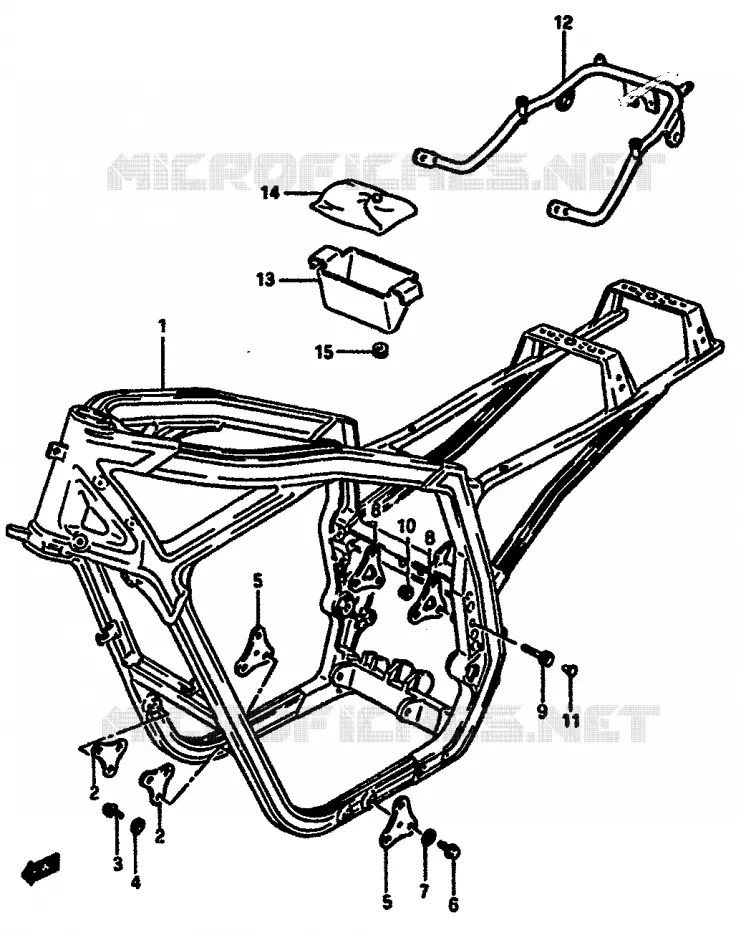 FRAME Suzuki MOTO 750 GSX-R 1986  GSX-R750XG(F/G/H)