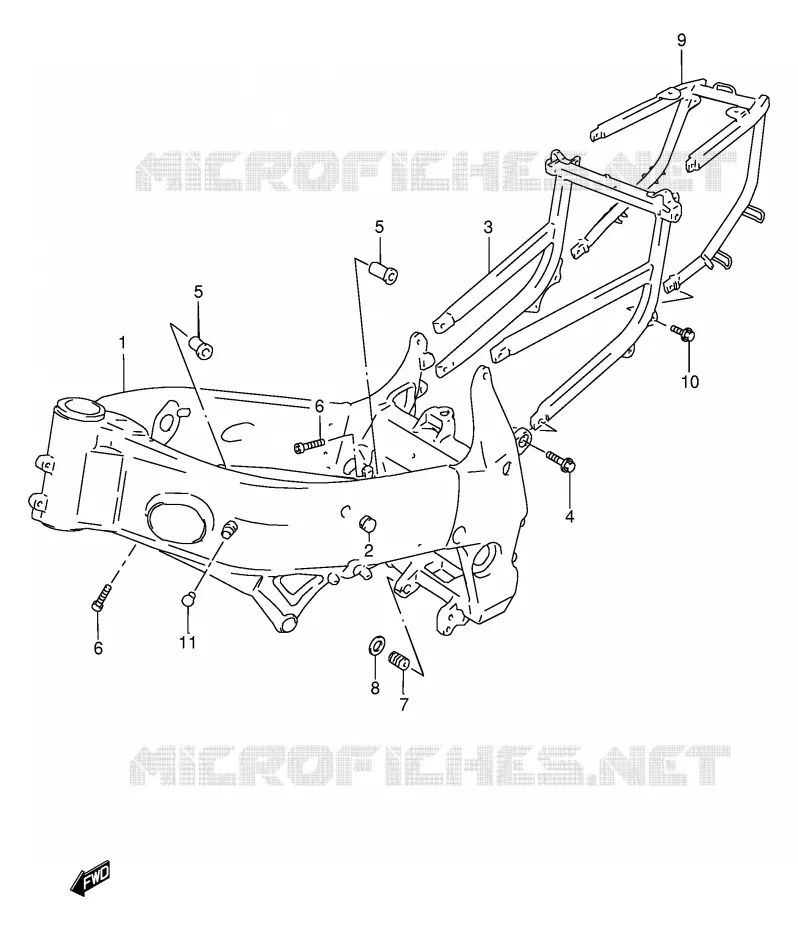 FRAME Suzuki MOTO 750 GSX-R 1999  GSX-R750X(E2)