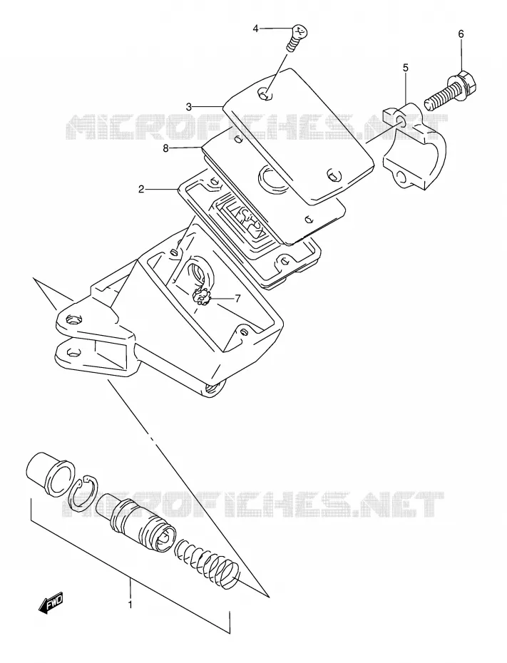 FRONT HOOFDREMCILINDER (MODELE S/T/V/W) Suzuki MOTO 1100 GSX-R 1995  GSX-R1100WSKS(E28)