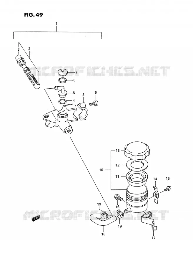 FRONT HOOFDREMCILINDER Suzuki MOTO 750 GSX-R 1992  GSX-R750WN(E2)