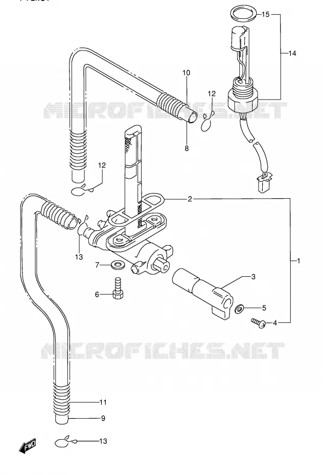 FUEL COCK Suzuki MOTO 1100 GSX-R 1994  GSX-R1100WR(E28)