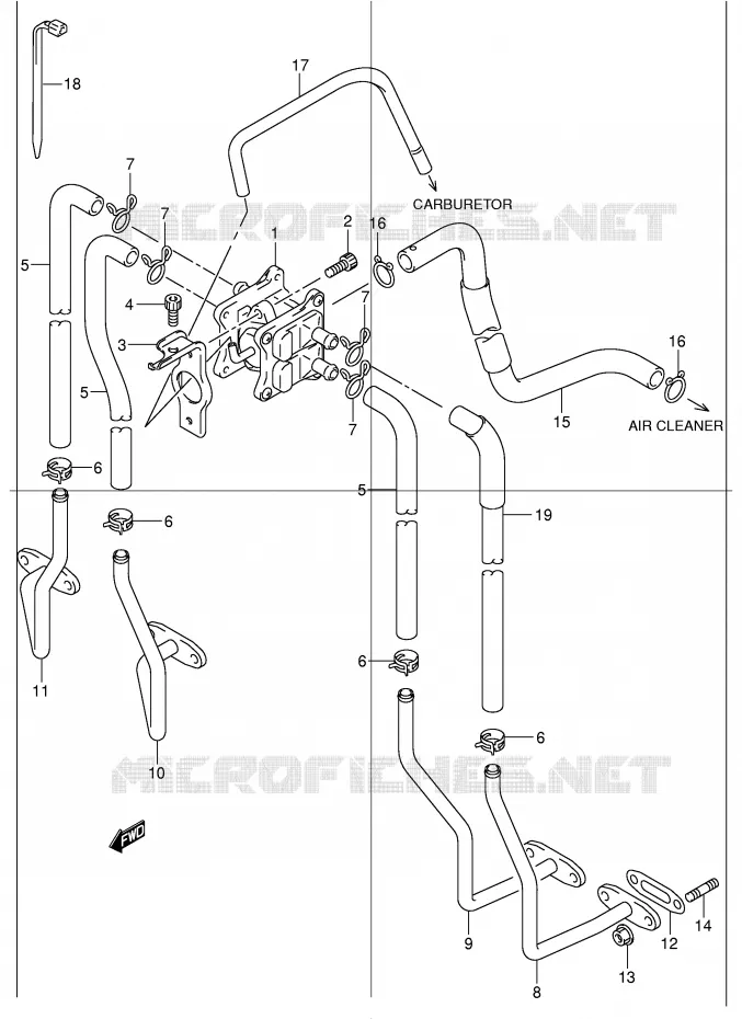 FUEL EVAP SYSTEM Suzuki MOTO 1200 BANDIT 2004  GSF1200ZK4(E2)