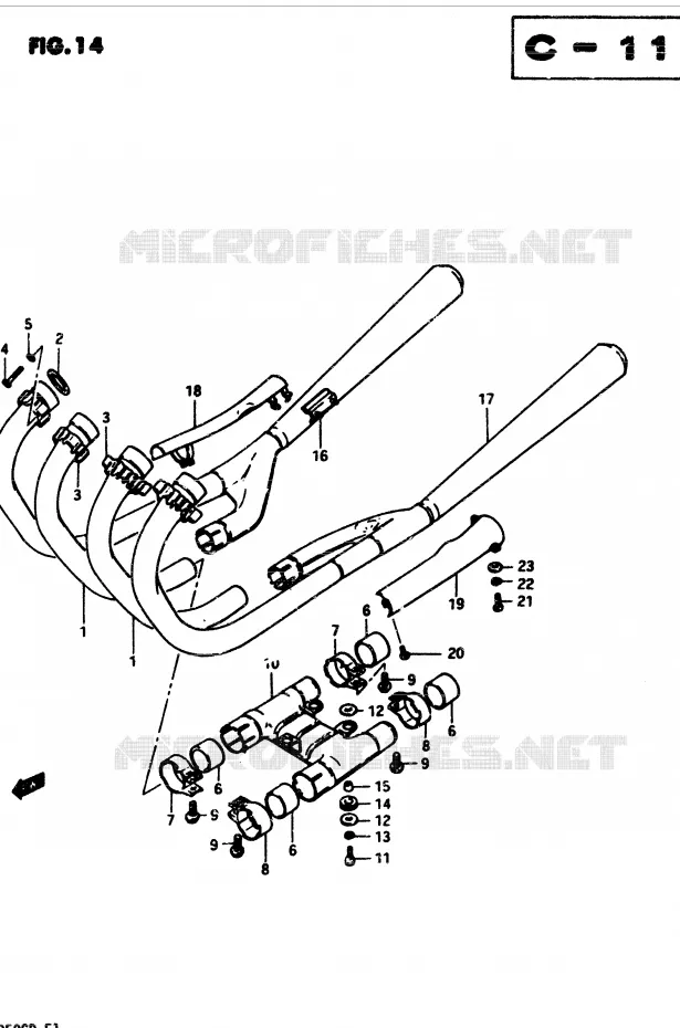 GELUIDDEMPER (MODELE Z) Suzuki MOTO 850 GS 1982  GS850GZ(E1)