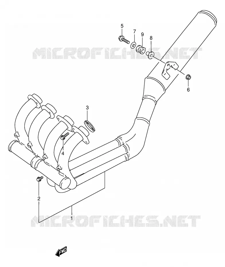 GELUIDDEMPER Suzuki MOTO 250 GSX 1993  GSX250FP(E24)