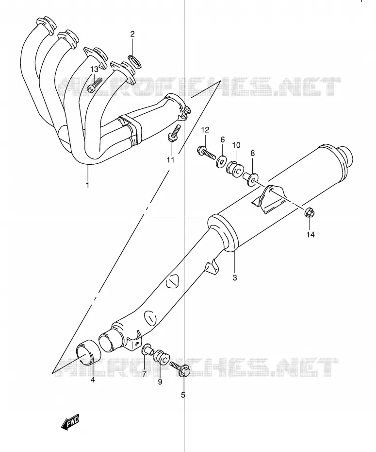 GELUIDDEMPER Suzuki MOTO 600 BANDIT 2004  GSF600SUK4(E2)