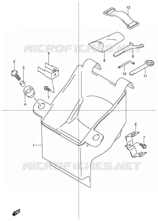 GEREEDSCHAPSKIST Suzuki MOTO 600 BANDIT 2000  GSF600Y(E2)