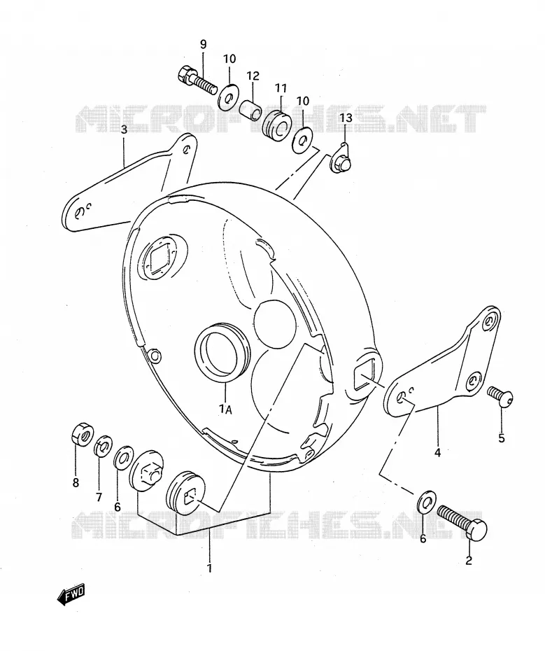 HEADLIGHT BOWL Suzuki MOTO 400 BANDIT-N 1991  GSF400M(E28)