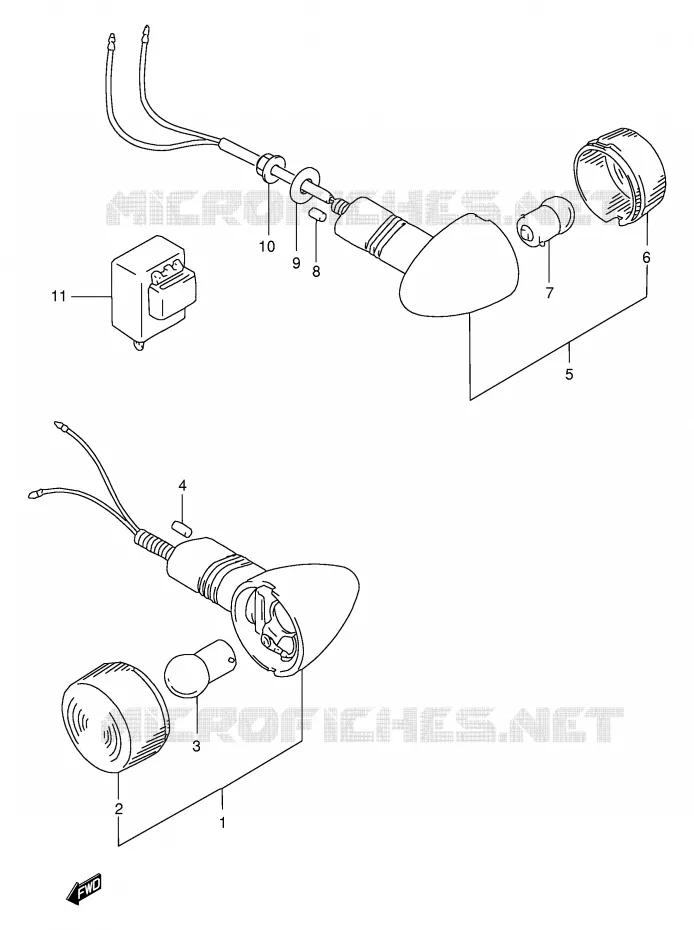 INDICATOREN Suzuki MOTO 400 BANDIT 1997  GSF400VV(E30)