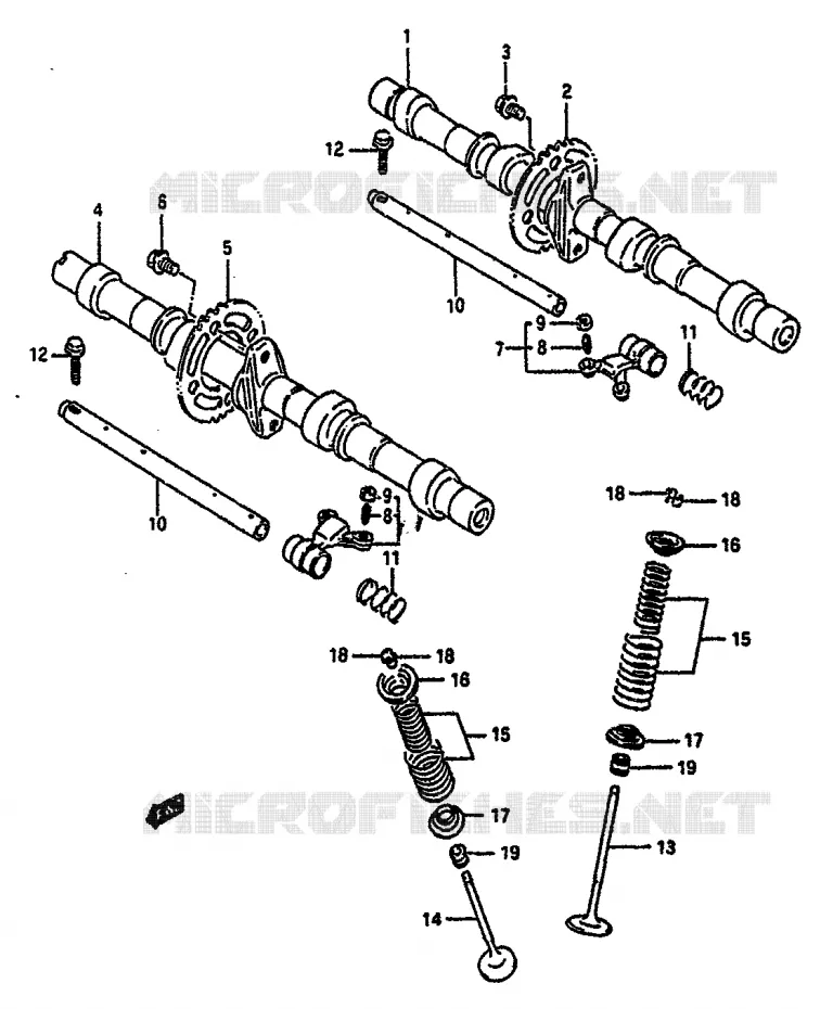 NOKKENAS - VALVES (MODELE L) Suzuki MOTO 750 GSX-R 1989  GSX-R750K(K/L/M)