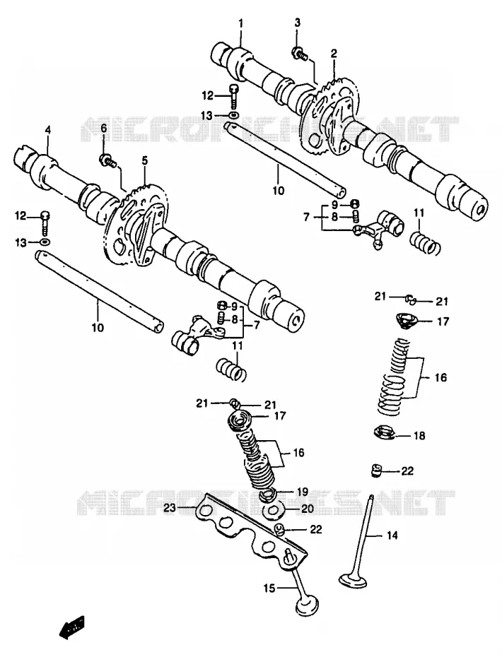 NOKKENAS - VALVES Suzuki MOTO 1200 BANDIT 1998  GSF1200W/GSF1200SW/GSF1200SAW