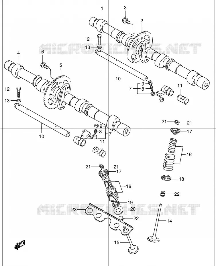 NOKKENAS - VALVES Suzuki MOTO 1200 BANDIT 2002  GSF1200SK2(E2)