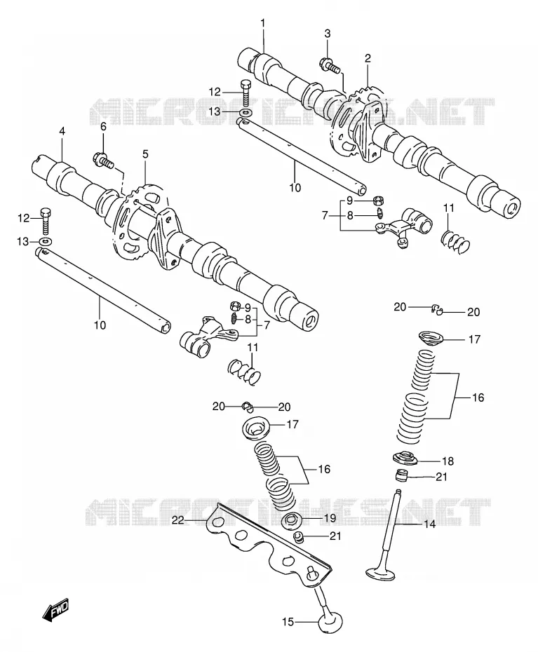 NOKKENAS - VALVES Suzuki MOTO 600 BANDIT 1996  GSF600ST(E2)