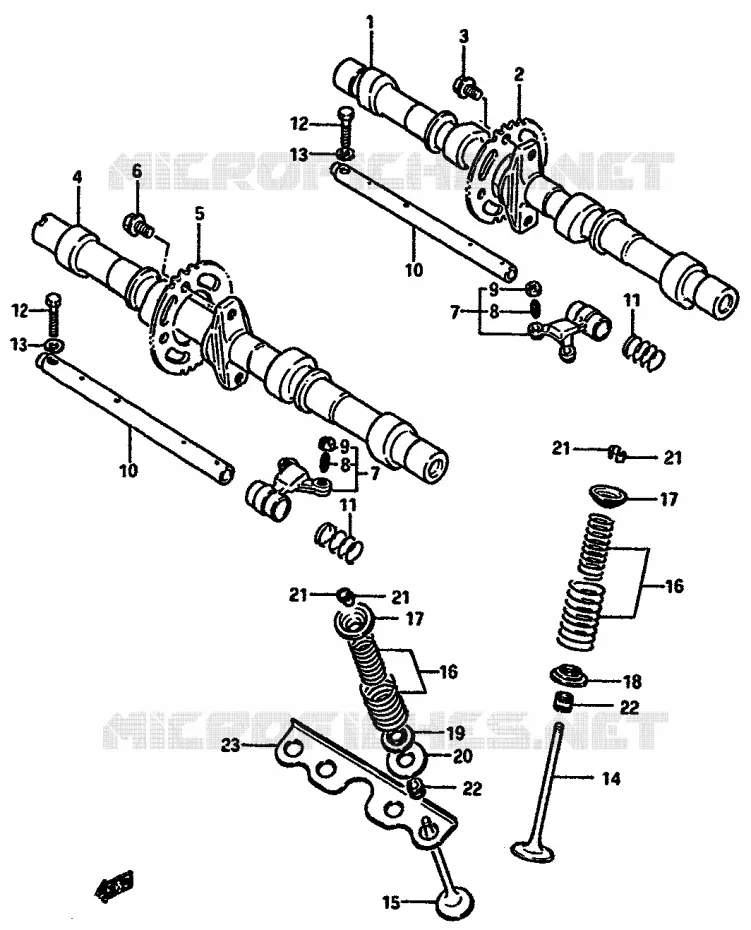 NOKKENAS - VALVES Suzuki MOTO 750 GSX-R 1986  GSX-R750G(F/G/H)