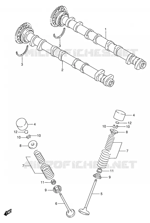 NOKKENAS - VALVES Suzuki MOTO 750 GSX-R 1998  GSX-R750W(E2)