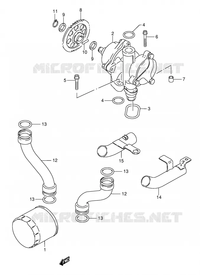 OLIEPOMP Suzuki MOTO 1200 BANDIT 1999  GSF1200SX(E28)