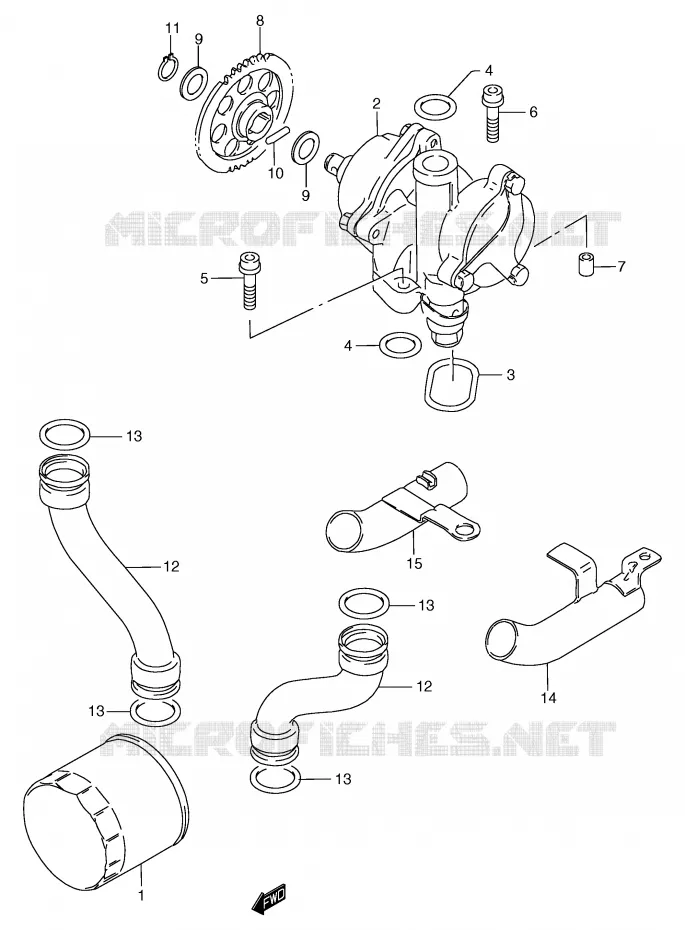 OLIEPOMP Suzuki MOTO 1200 BANDIT 2000  GSF1200Y(E2)