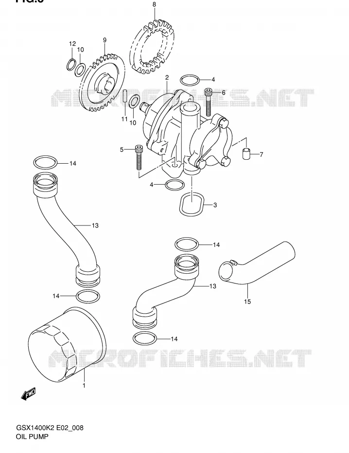 OLIEPOMP Suzuki MOTO 1400 GSX 2002  GSX1400U1K2(E2)