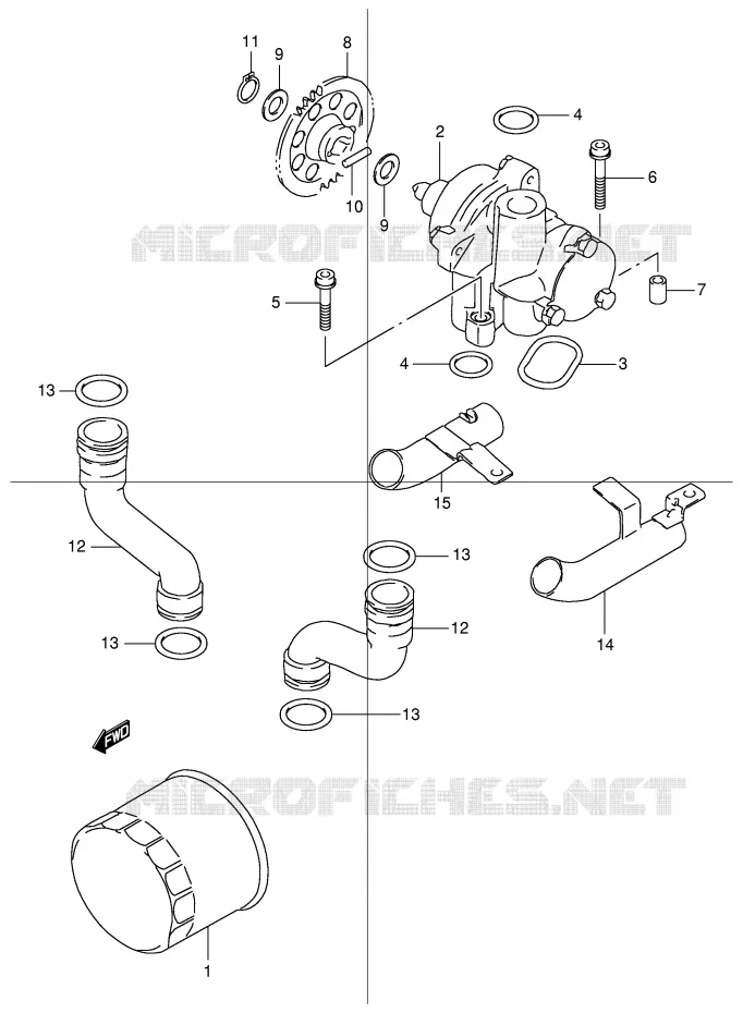 OLIEPOMP Suzuki MOTO 600 BANDIT 2000  GSF600SY(E2)