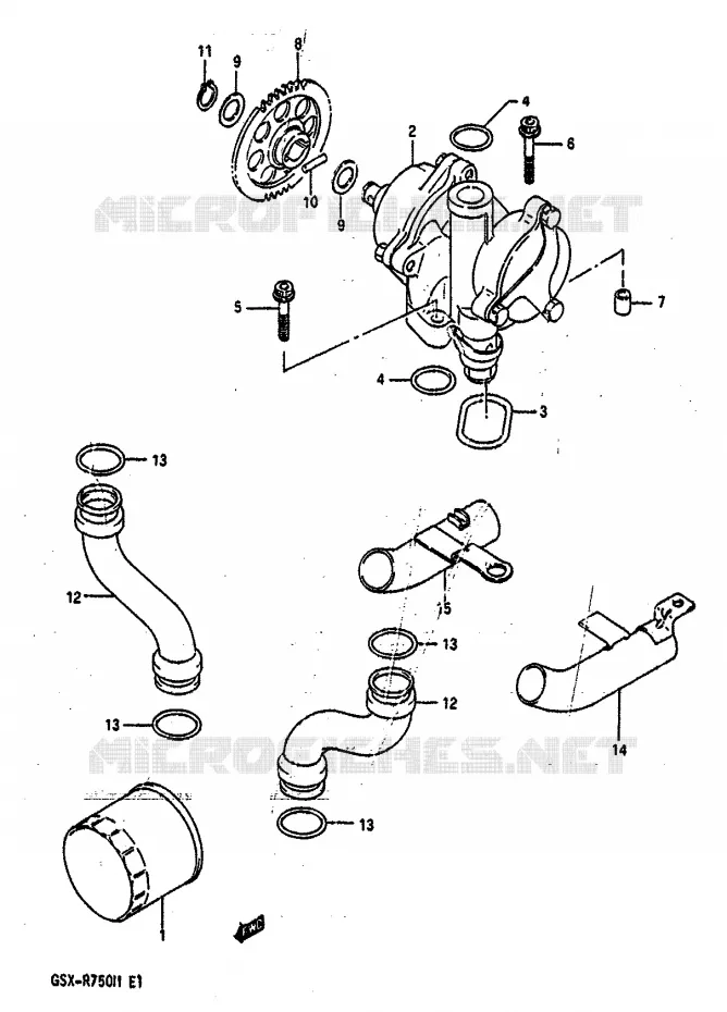 OLIEPOMP Suzuki MOTO 750 GSX-R 1991  GSX-R750M