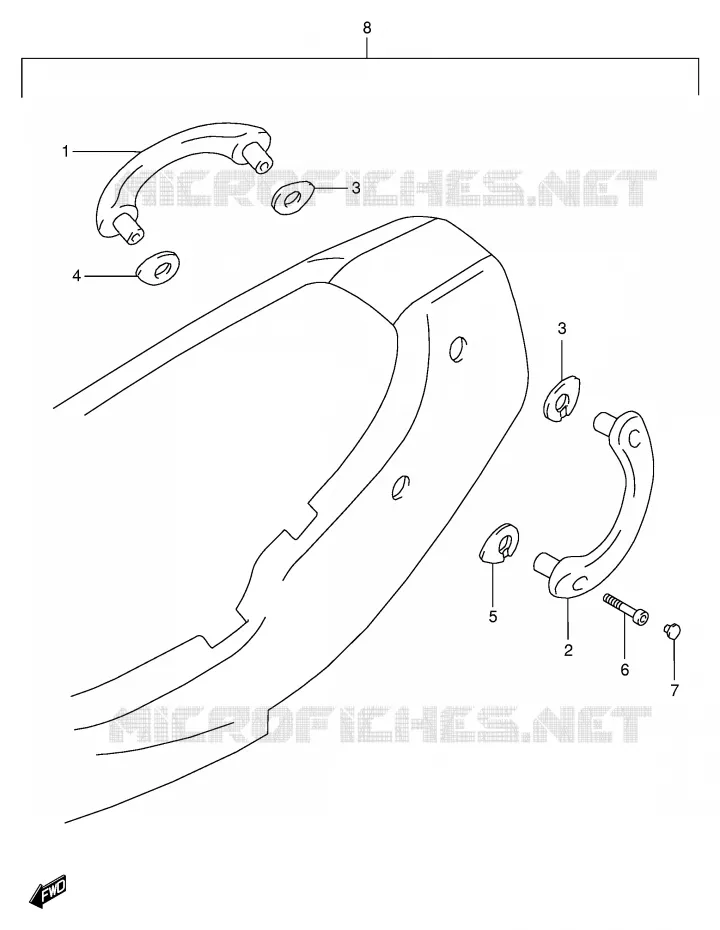 RIGHT SWITCH - HANDGREEP Suzuki MOTO 600 BANDIT 1995  GSF600US(E2)