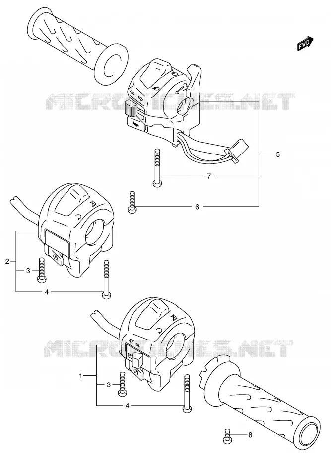 SCHAKELAARS (MODELE K1/K2) Suzuki MOTO 600 GSX-R 2001  GSX-R600K1(E2)