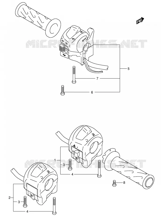 SCHAKELAARS (MODELE K3) Suzuki MOTO 600 GSX-R 2001  GSX-R600K1(E2)